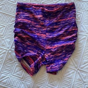 Bally Fitness Spandex Shorts. Rouched on the sides.